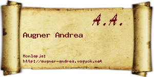Augner Andrea névjegykártya
